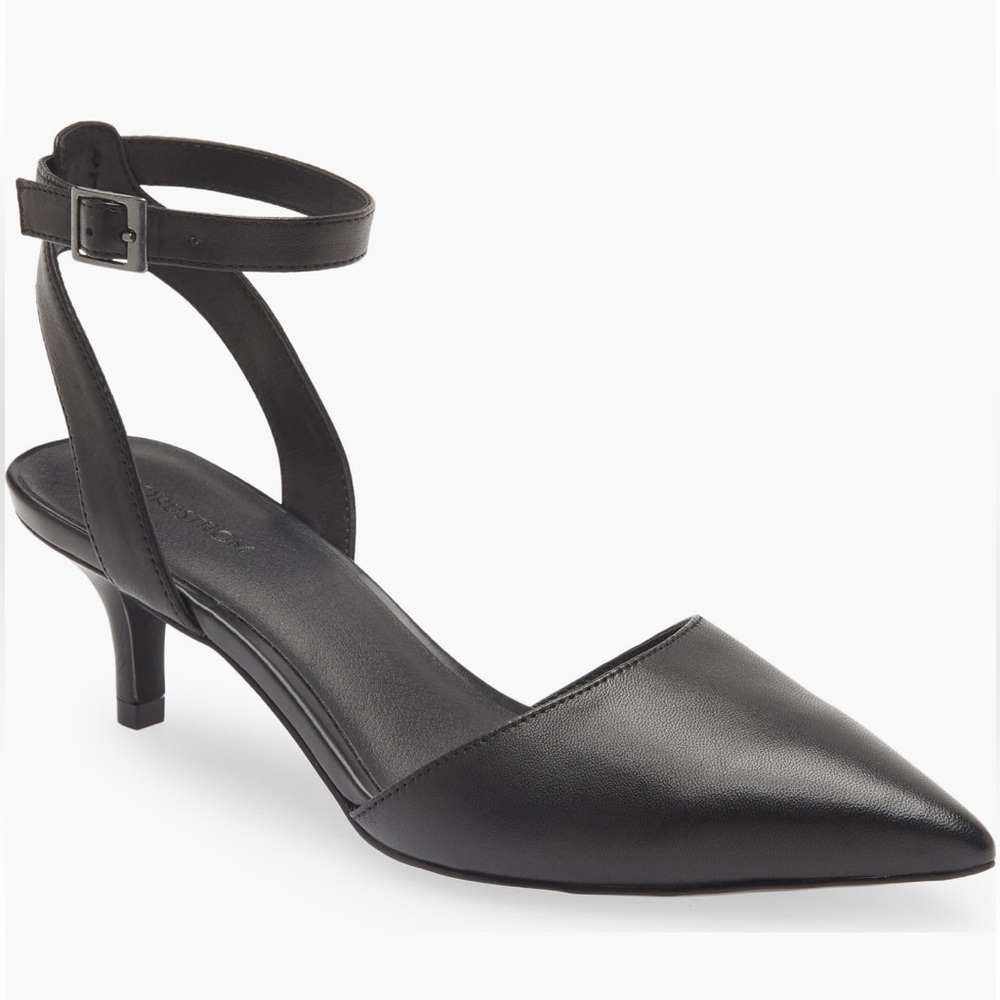 Nordstrom Pearla Kitten Heels Ankle Strap Pumps (Size 9)